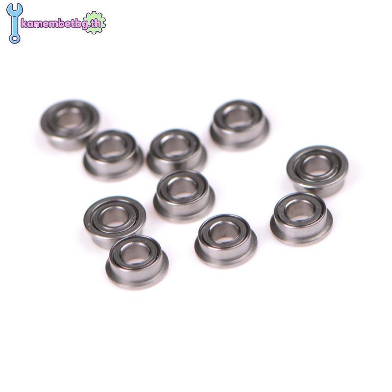 Kamembetbg 10PCS MF63zz Mini Metal Double Shielded Flange Ball Bearings (3mmX6mmX2.5mm) TH