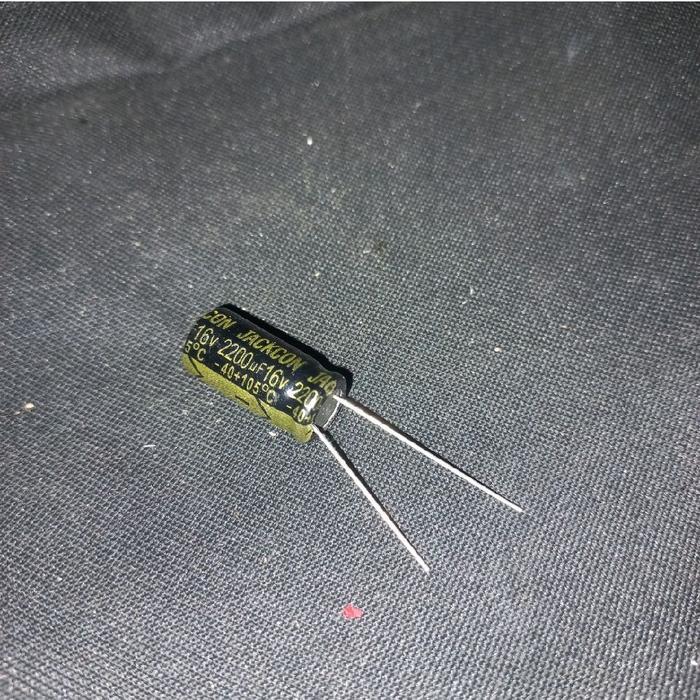 Elko jackcon 2200uf 16v ต้นฉบับไต้หวัน elco jackon jakcon 2200uf/16v 1