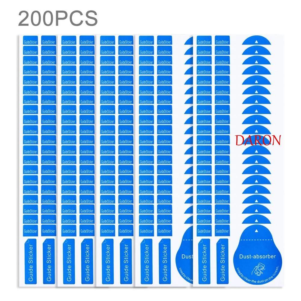 DARON สติ๊กเกอร์กําจัดฝุ่นแท็บเล็ตพีซีหน้าจอ LCD กระจกนิรภัยสติ๊กเกอร์คู่มือฝุ่นกระดาษฝุ่น
