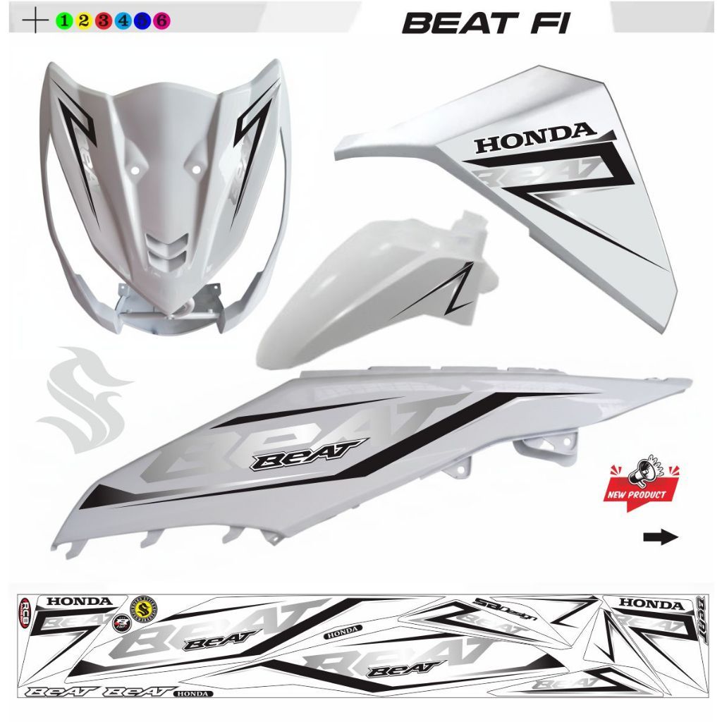 BEAT FI VINYL VARIATION / BEAT PGM FI STRIPING สติ๊กเกอร์