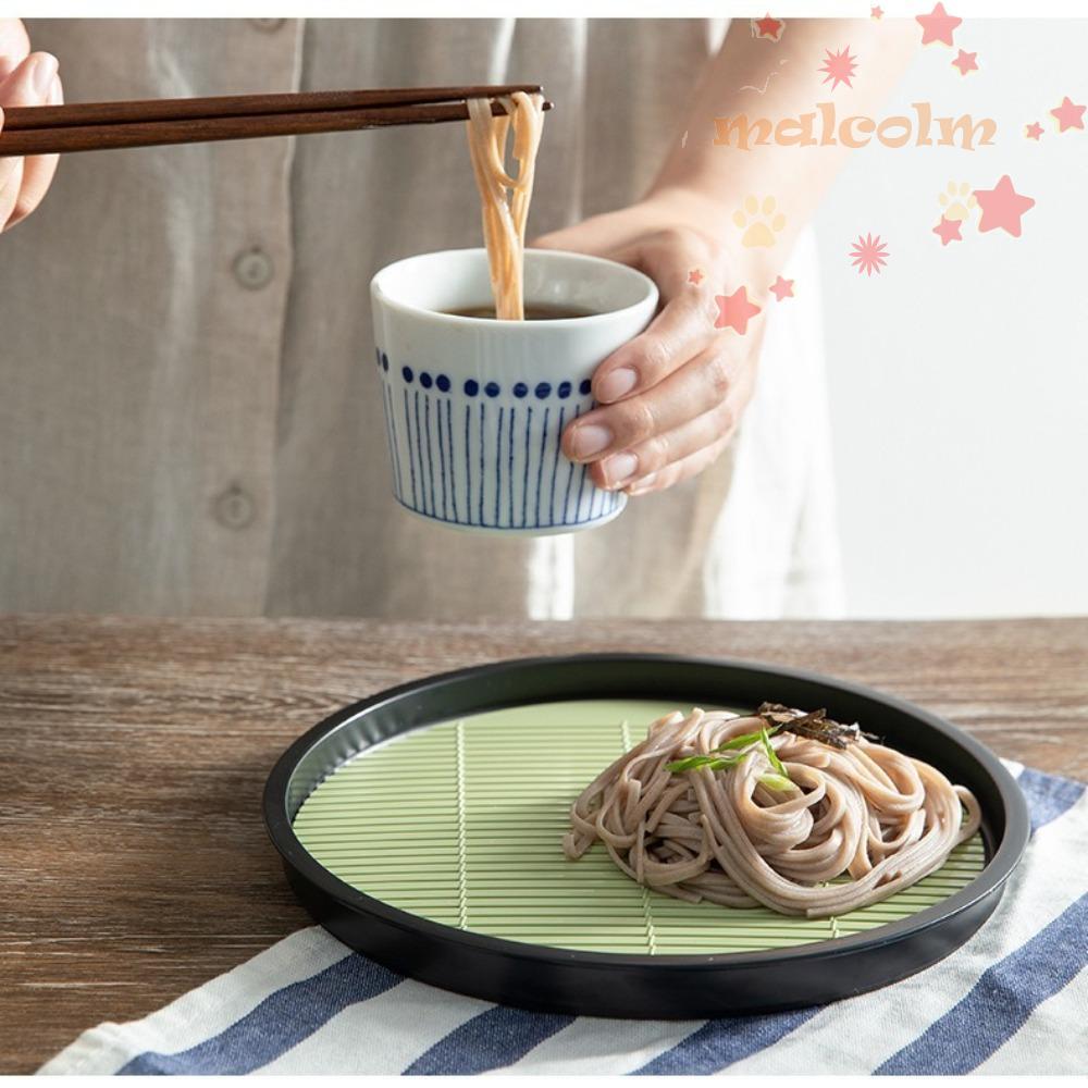 มัลโคล์ม จานบะหมี่เย็น,จานก๋วยเตี๋ยวบัควีทที่สวยหรูแบบพกพา,เรซินที่ทันสมัยสะดวกอุด้งก๋วยเตี๋ยวจานครัว