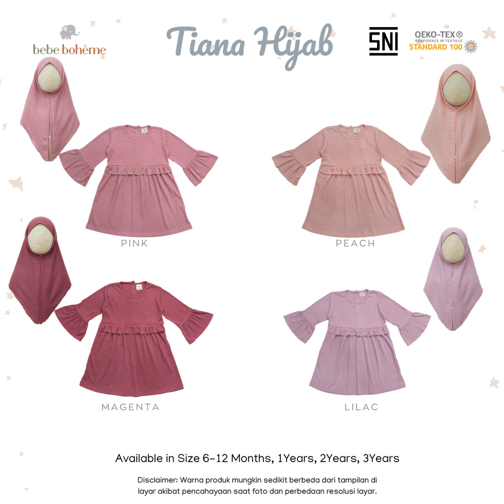 Bebe Boheme - Tiana Hijab - ชุดฮิญาบเด็ก