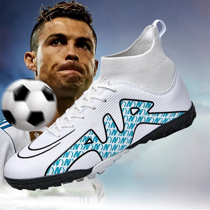 【Pym Quo】    FG Soccer Shoes Outdoor non-slip soccer shoes football shoes sneakers kasut bola sepak