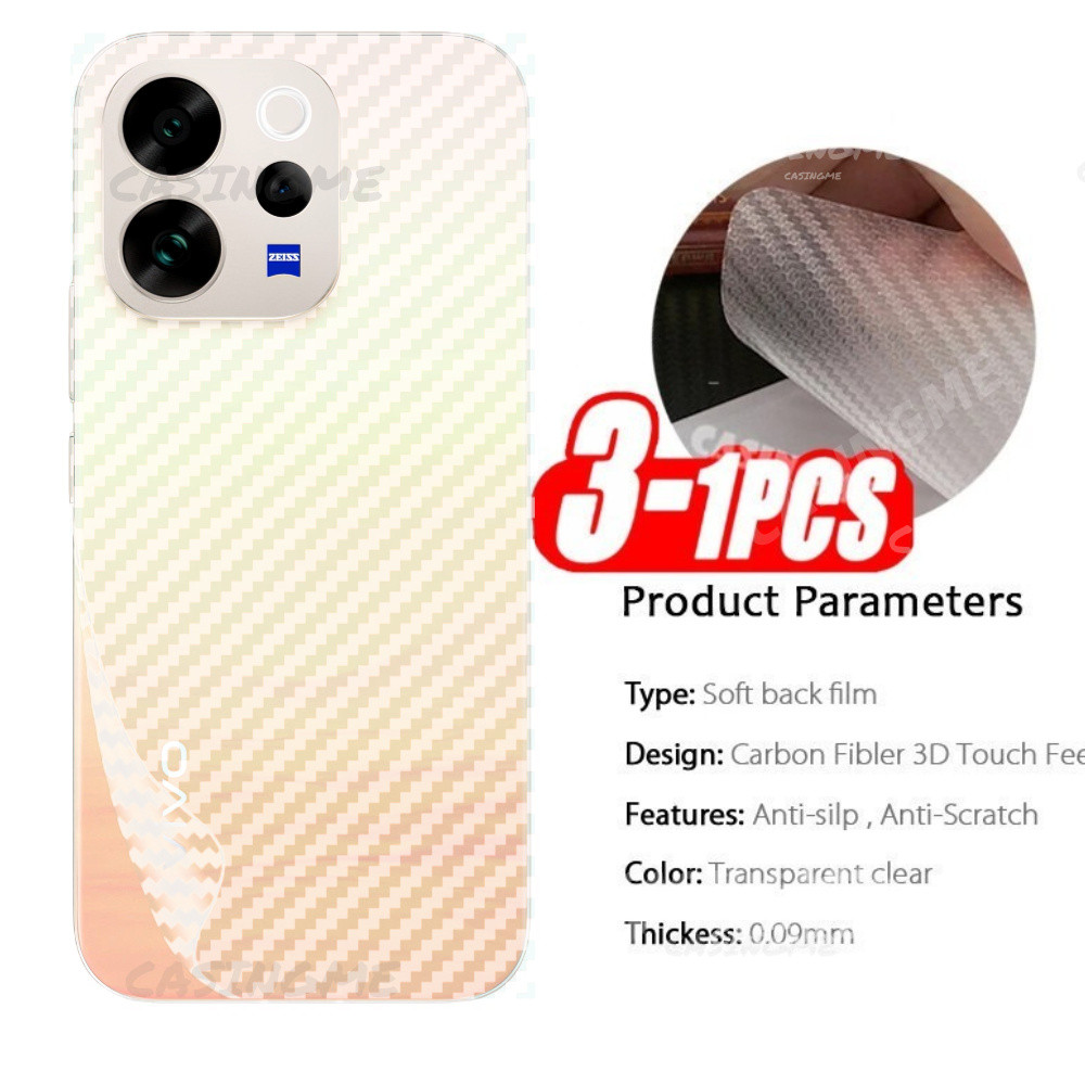 Vivo V70 5G 2026 3D กลับคาร์บอนไฟเบอร์โทรศัพท์หน้าจอฟิล์มด้านหลังสําหรับ Vivo V70 VivoV70 V70Vivo El