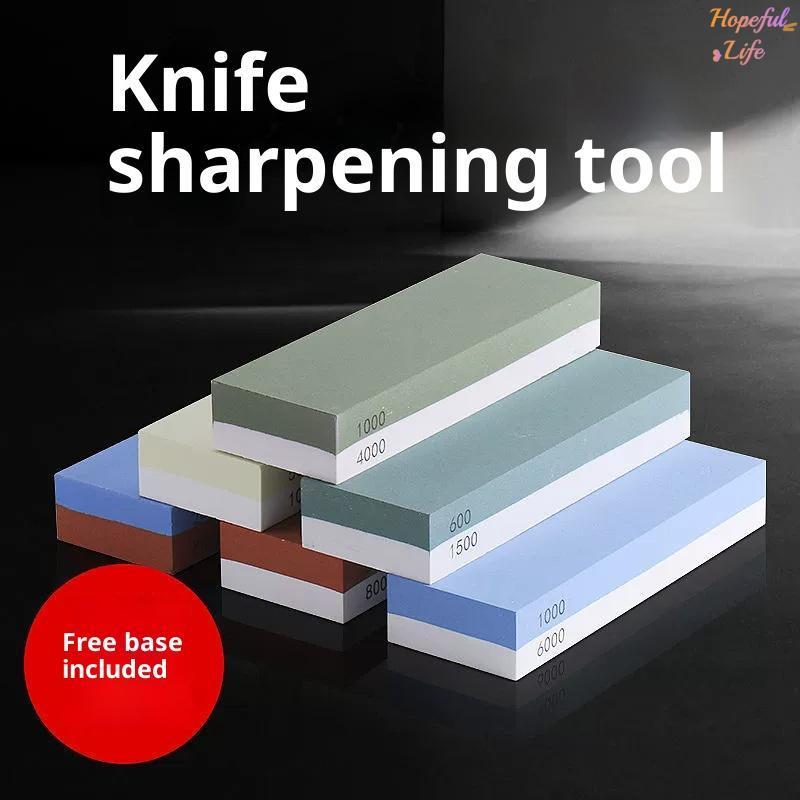 [HLS] 400/1000/3000/4000/8000 Grit Whetstone Sharpening 2 Side Carbon Steel Sharpener Chisel Honing 