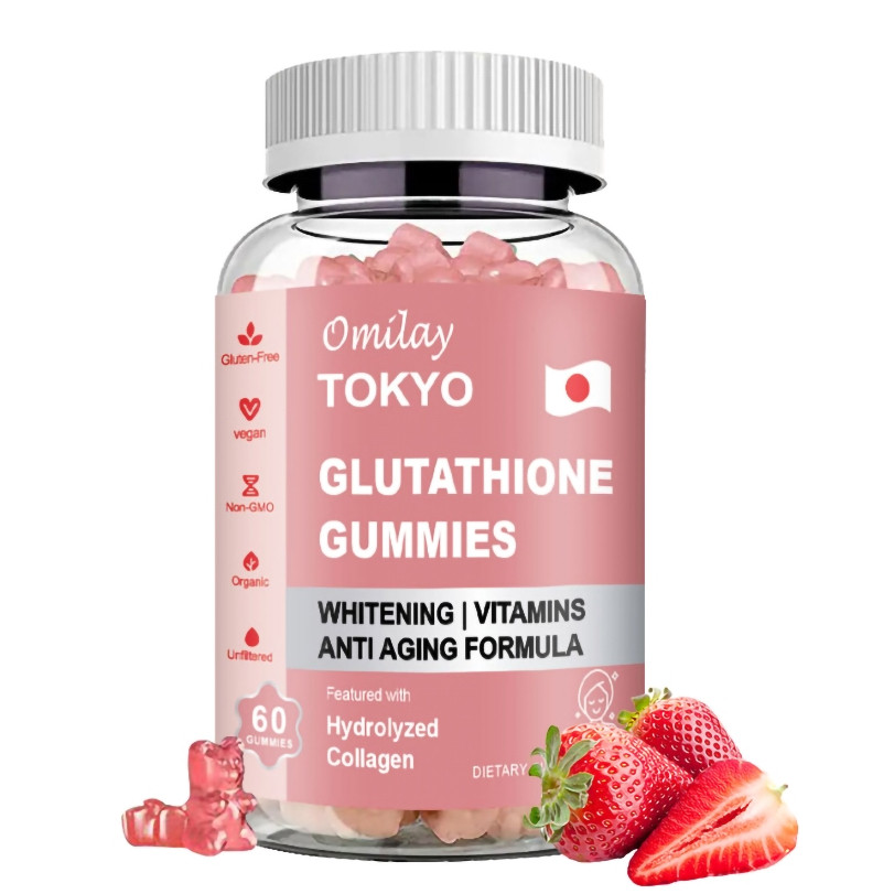 Omilay Tokyo Glutathione Gummies Anti Aging Skin Collagen วิตามิน Gummy plement
