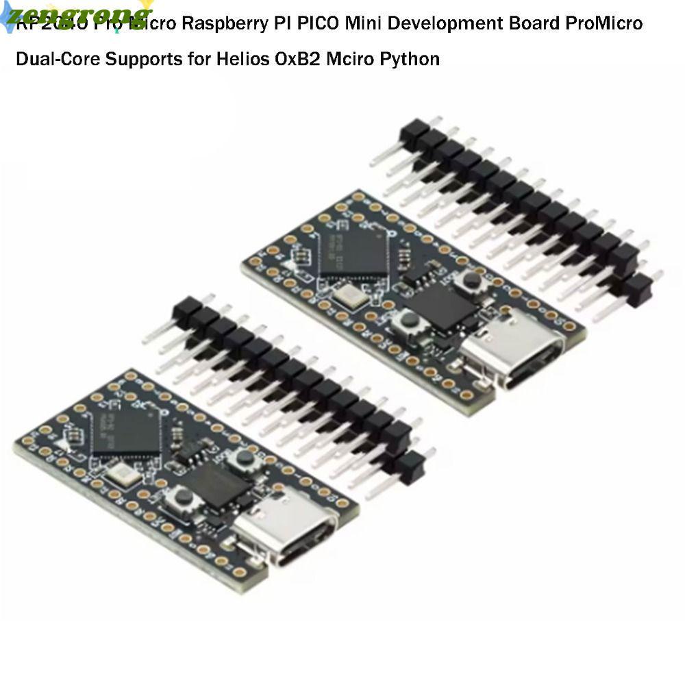 ZENGRONG RP2040 Micro Raspberry, พลาสติก/โลหะ 33 มม.* 18 มม.PI PICO Mini Development Board, สีดํา US