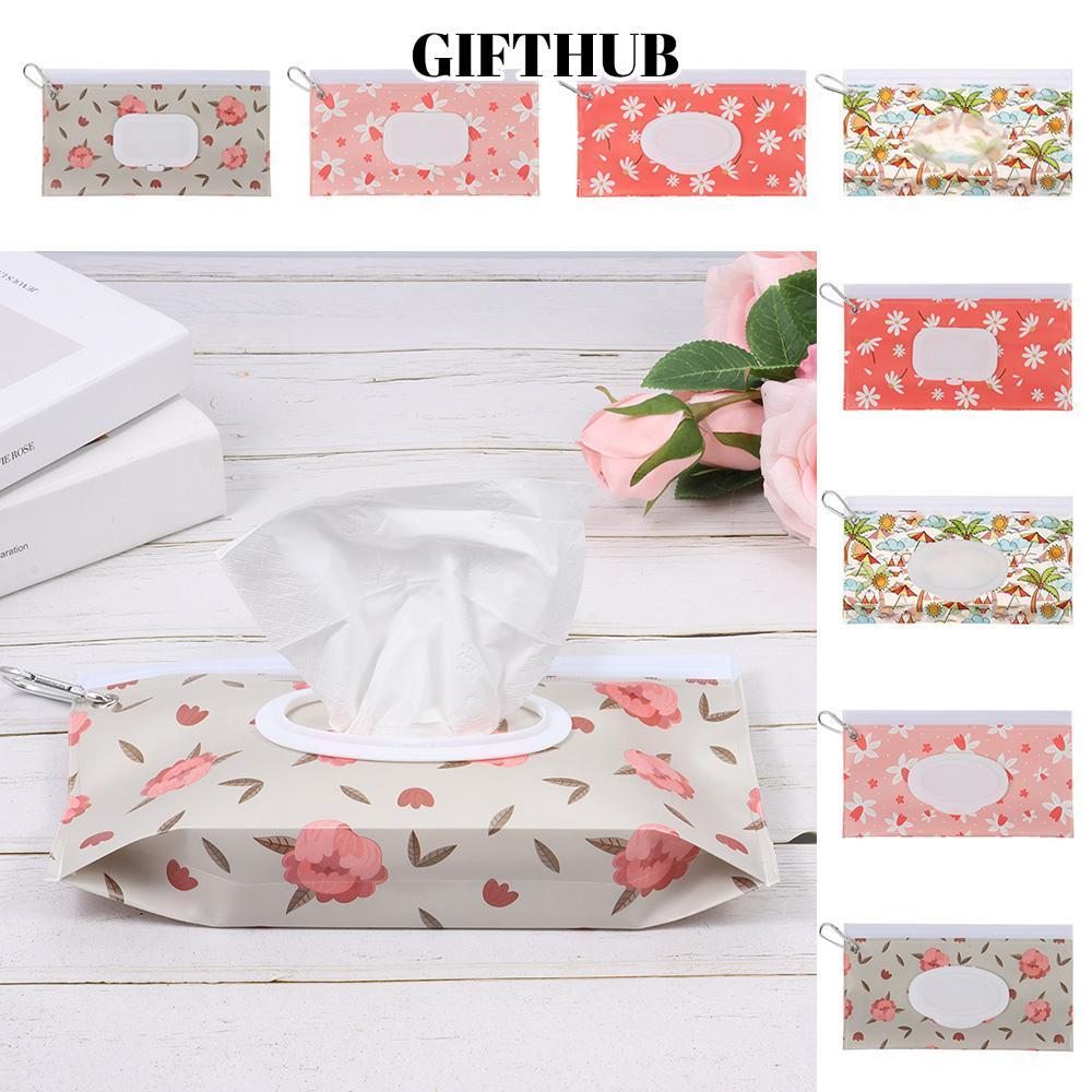 LULLABY กระเป๋าทิชชู่เปียก, กระเป๋าเครื่องสําอาง EVA Flip Cover, นํากลับมาใช้ใหม่ด้วยกระเป๋าเช็ดเปีย