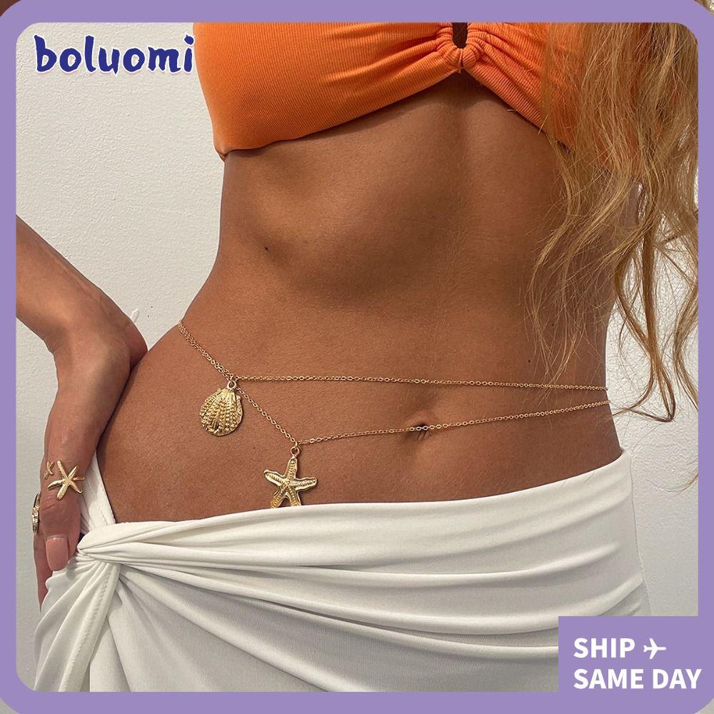 สร้อยคอเปลือกหอย Bohemian สำหรับผู้หญิง ออกแบบ Bohemian สำหรับสวมใส่บนชายหาด