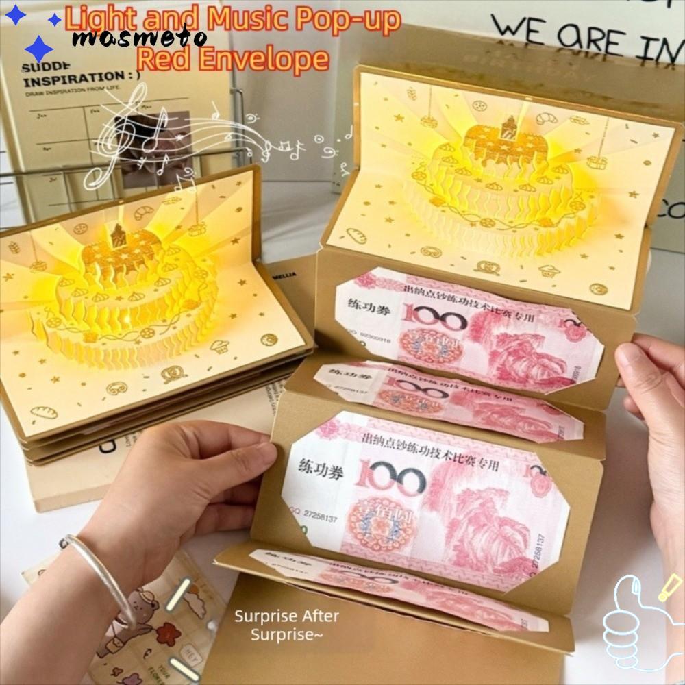 มักโต การ์ดอวยพรแสงดนตรี, ซองจดหมายสีแดงวันเกิดแบบพับได้การ์ดอวยพรซองจดหมายสีแดงวันเกิด, ช่องเสียบการ์ดหลายช่อง, การ์ดอวยพรซองจดหมายสีแดง