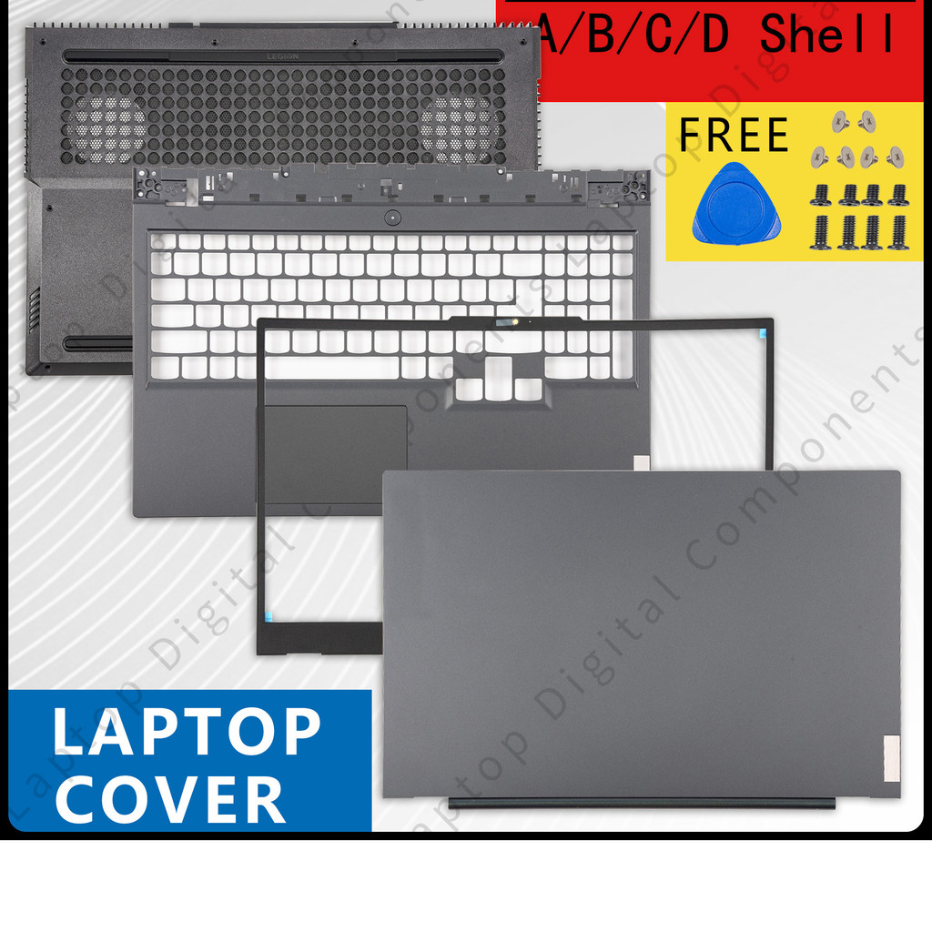 ใหม่สําหรับ Lenovo Legion 5 15ITH6H 15ITH6 15ACH6H 15ACH6 ปกหลังกรอบ Palmrest ด้านล่างบานพับ