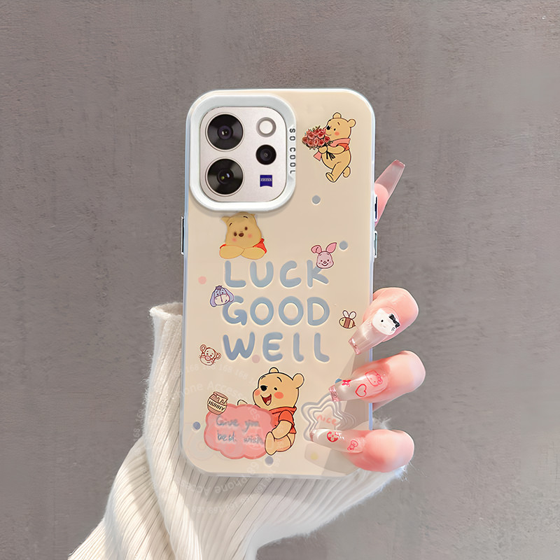 เคส Vivo V70 Case เคสลายน่ารักการ์ตูน วินนี่ เดอะ พูห์ ลักกี้ ลอตโซ่ หมี กันกระแทก พร้อมขอบซิลิโคนอ่อน สายคล้องโทรศัพท์ เคสใหม่ปี 2026 สำหรับผู้หญิง นักเรียน และสาวๆ ราคา ถูกที่สุด ดีลบีเคเค
