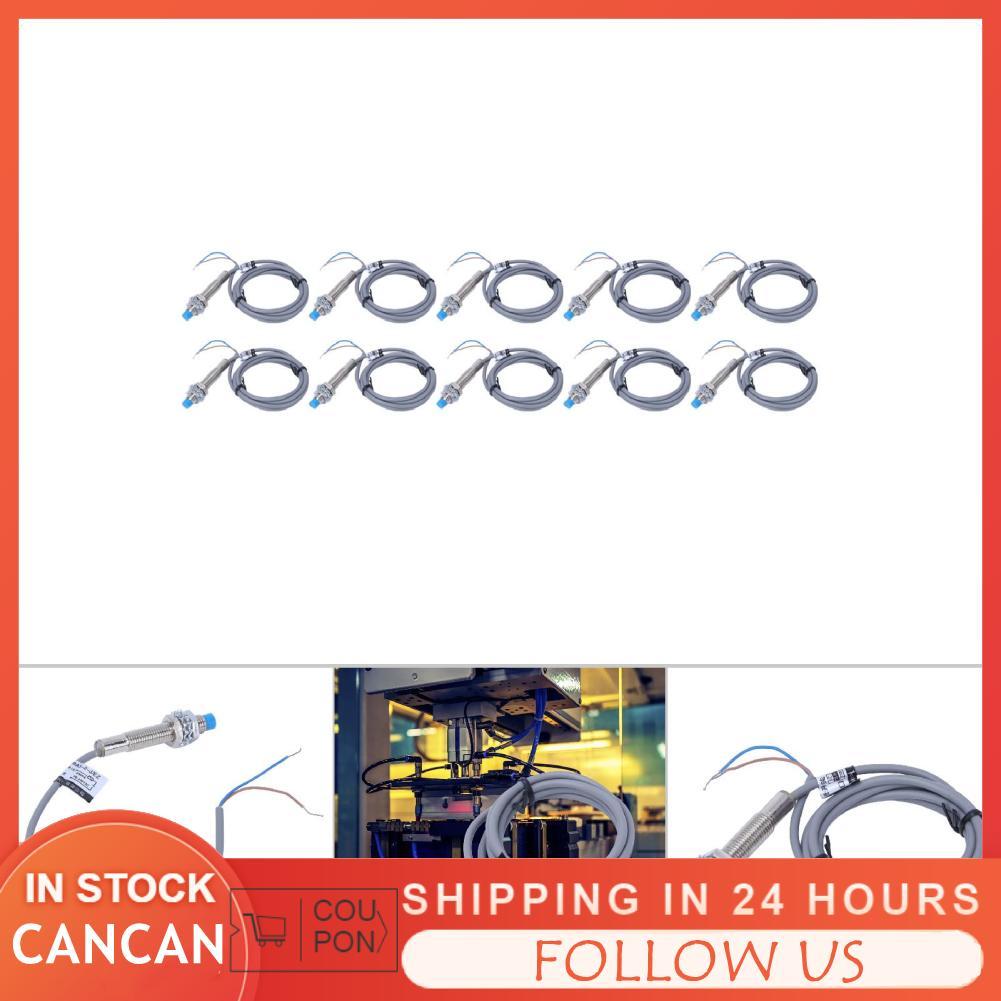 Cancanshop Cancanshop 10PCS LJ8A3-2-J/EZ เซนเซอร์สวิทช์ M8 2 สาย PNP NO ปกติเปิด 95-250V