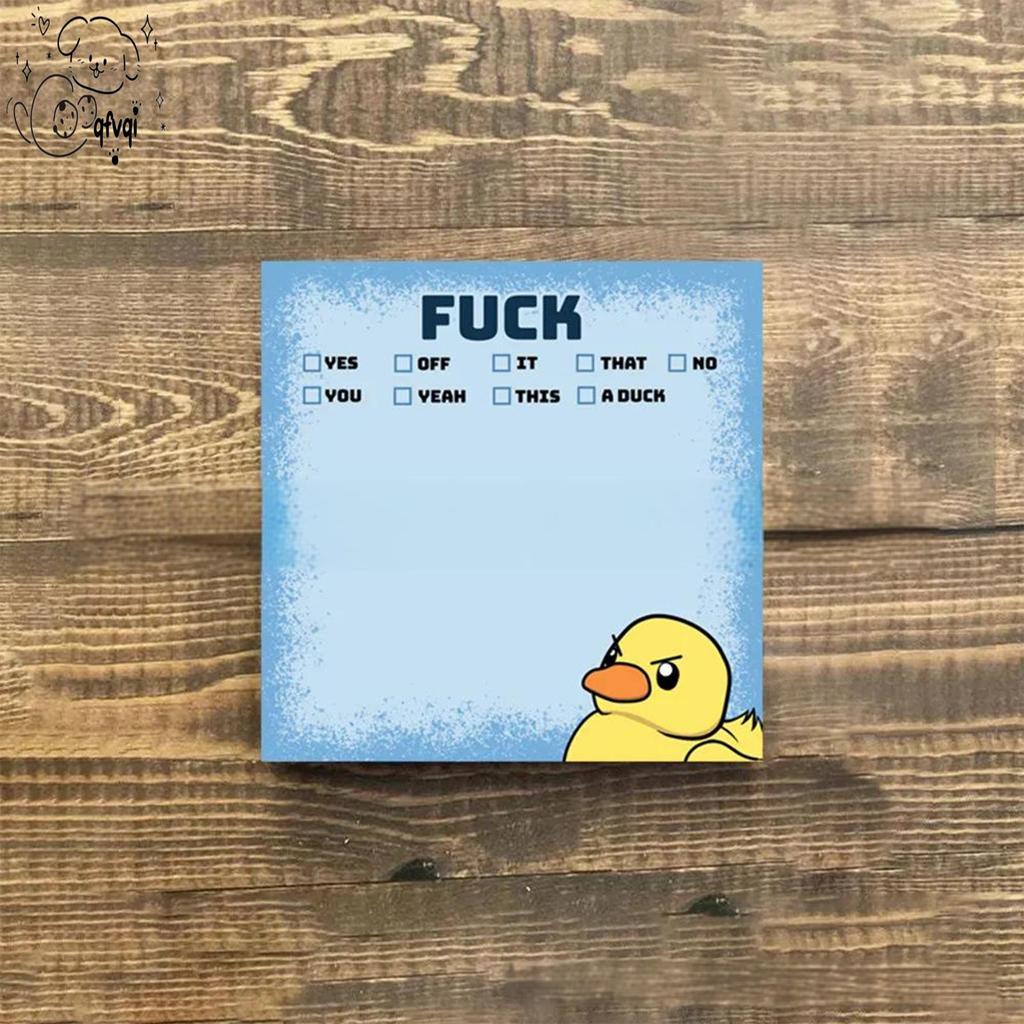 ตลก Sassy Duck Stick Note ความแปลกใหม่ Memo Pads Stick Note สําหรับโรงเรียน Office Home หอพัก