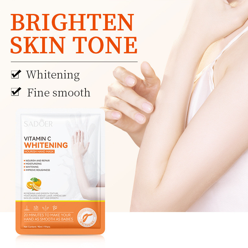 Vitamin C Long Hand Mask SADOER Whitening Moisturizing Soft Long Gloves Care W0TR