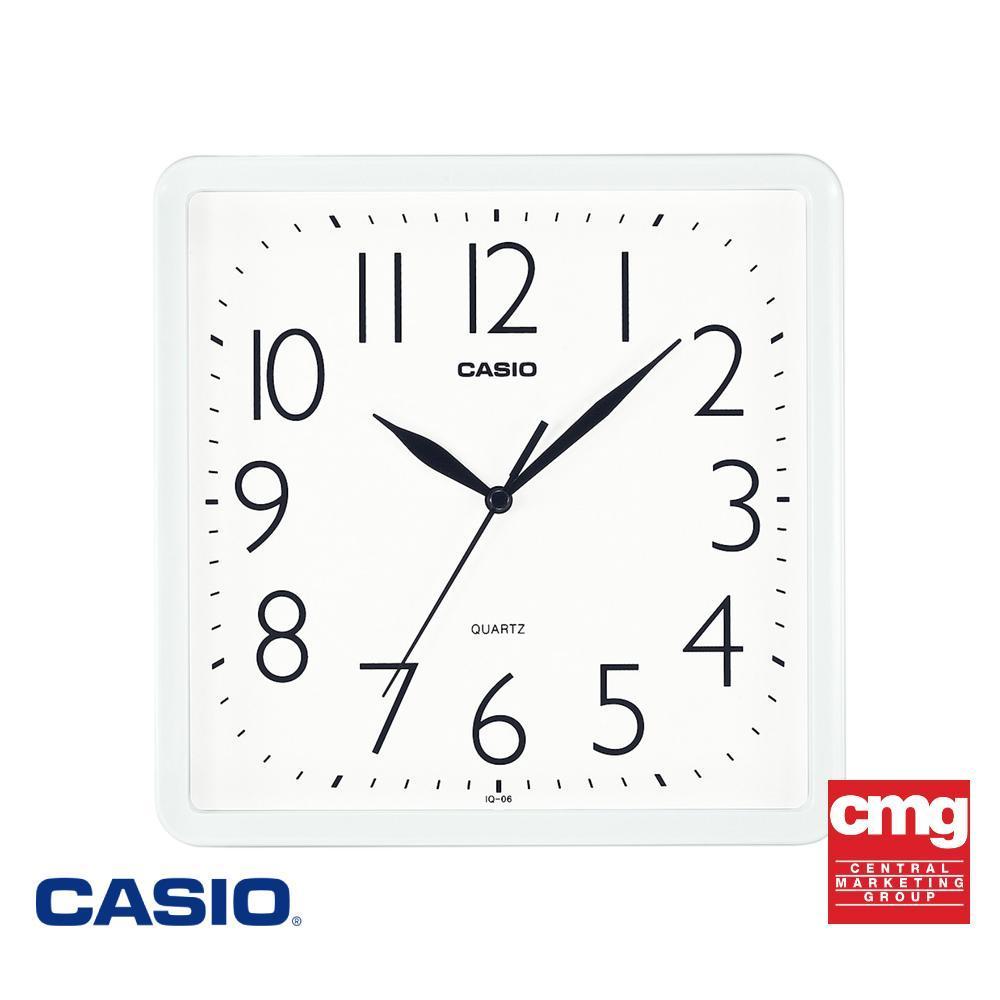 CASIO นาฬิกาแขวนผนัง รุ่น IQ-06-7DF สีขาว
