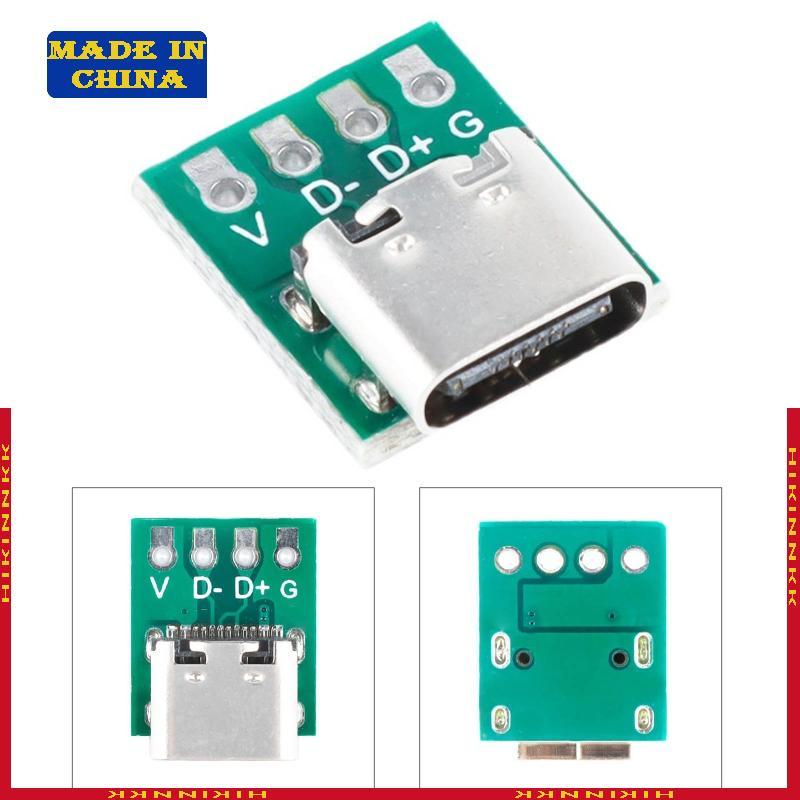 HIK USB 3 1 Type C Connector อะแดปเตอร์บอร์ด PCB DIY 16 Pin Micro USB Connector Socket