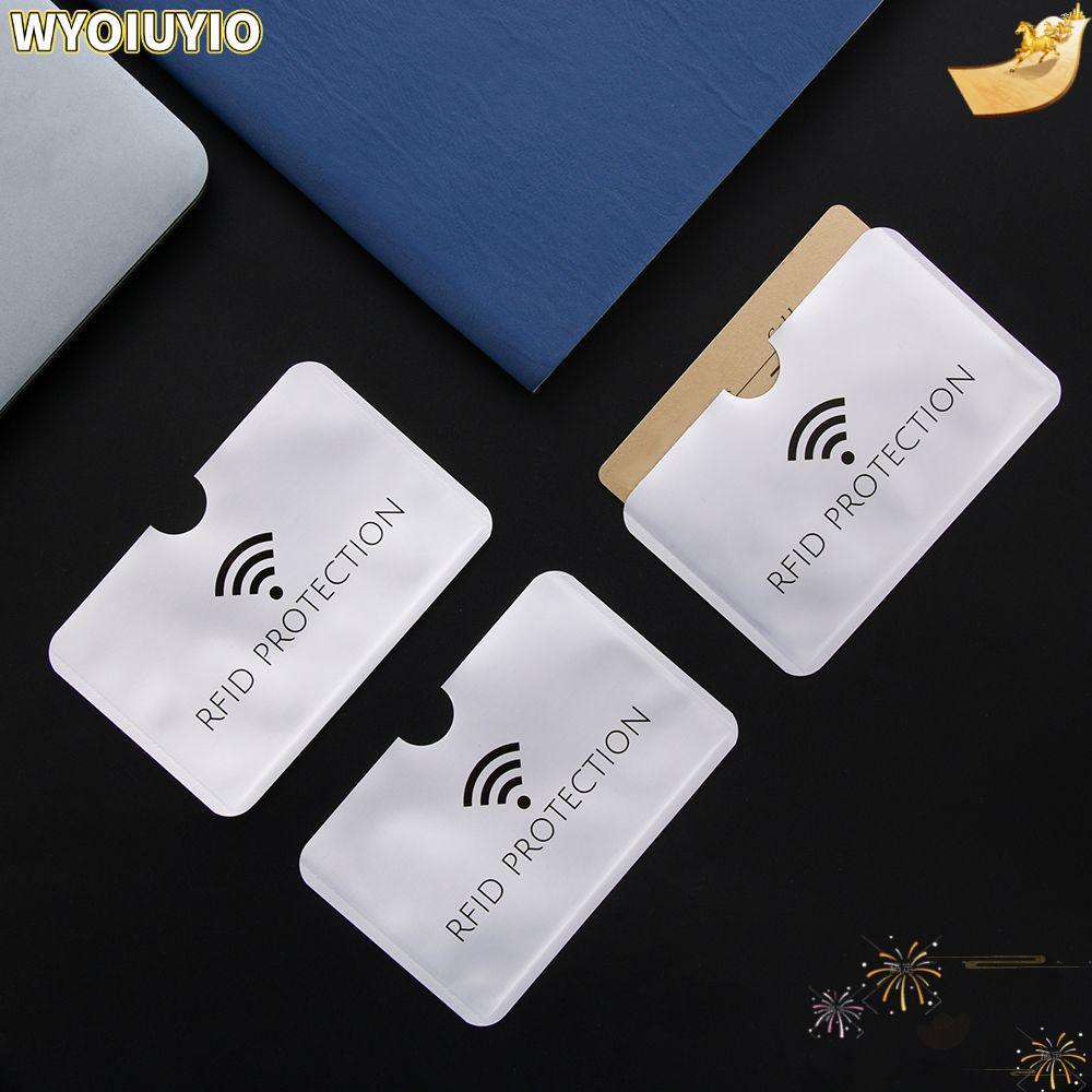 กระเป๋าสตางค์กันขโมย RFID ป้องกันการอ่านบัตรเครดิต ขนาด 10/20 ชิ้น