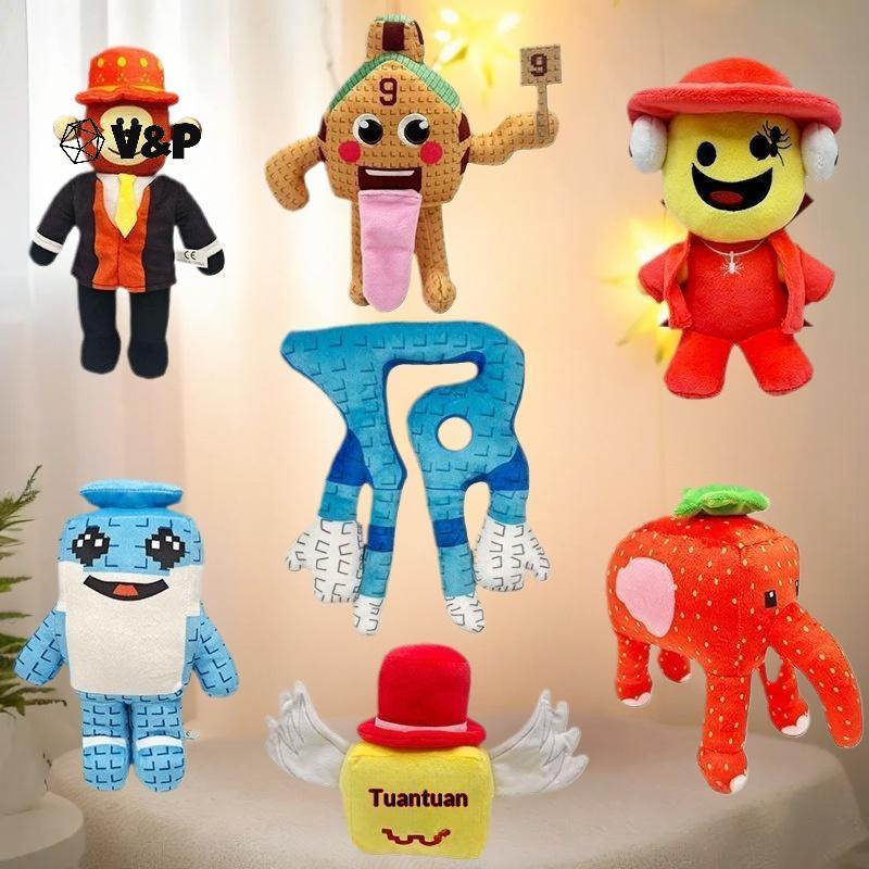 V&P 1 ชิ้น Gamer แฟนของขวัญใหม่ขโมยสมอง Esok Sekolah Plush ร้อนเกมอุปกรณ์ต่อพ่วงน่ารักการ์ตูน No. ขอ