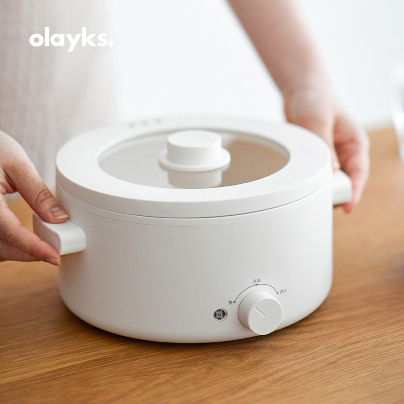 Olayks olayks Original Design หม้อหุงข้าวไฟฟ้าในครัวเรือนหอพักนักเรียนมัลติฟังก์ชั่น All-in-One หม้อ