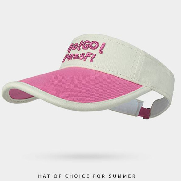 Contrast Color Peaked Cap Visor Cap Summer Can Tie Ponytail Baseball Cap Outdoor Running Sports Sunh