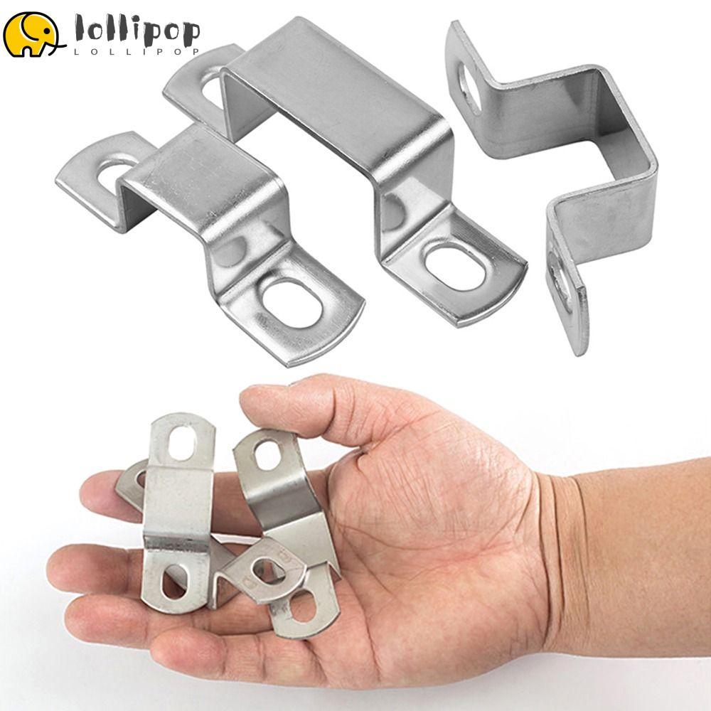 LOLLIPO1 Ohm Tube Card, Clip Fastening Buckles Horseback Hose Clamp, Thicken ประปากระชับ 304 สแตนเลส