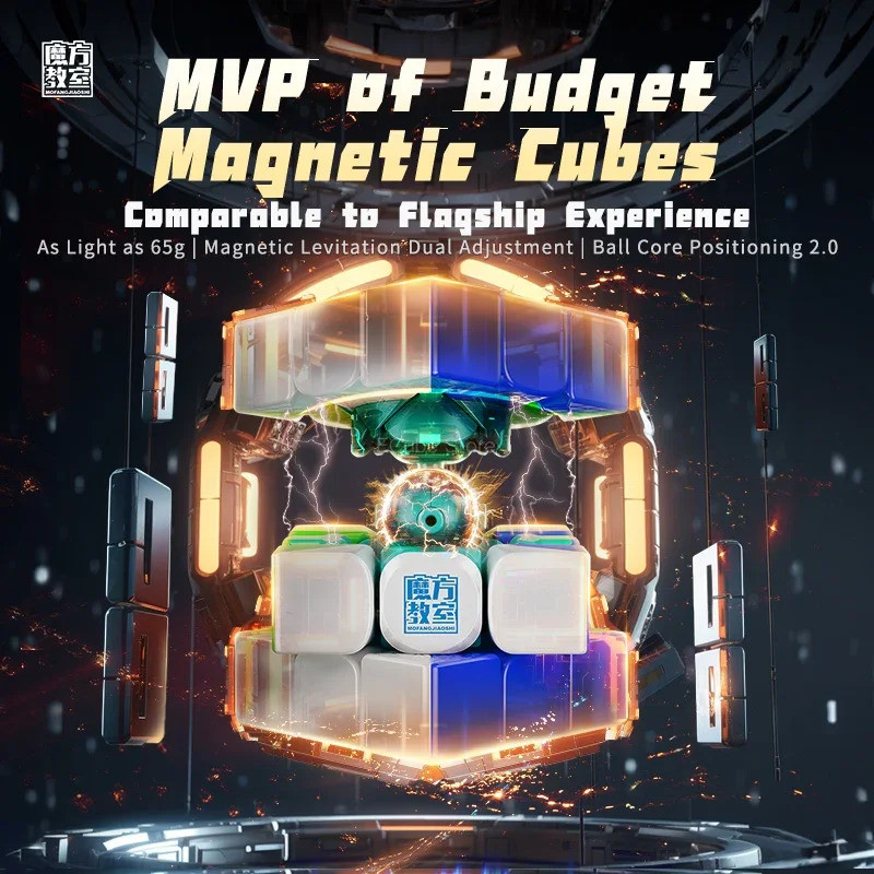 MoYu 3x3 Cube RS3M V5 SE 3x3x3 Magnetic Magic Cube Ball Core Professional Cubo Magic ความเร็ว RS3M M