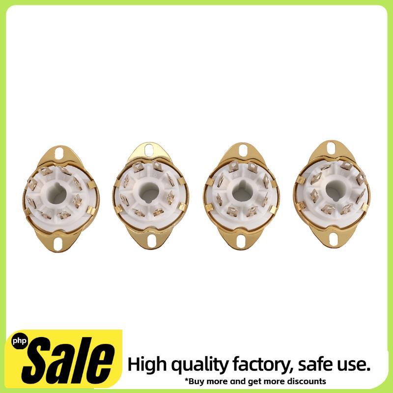 4PC 8 Pin เซรามิคซ็อกเก็ตด้านบนสูญญากาศ Octal ค่าสําหรับ KT88 EL34 6V6 6650 274B