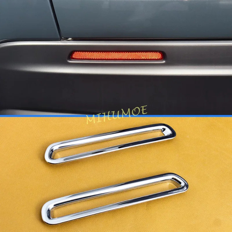 สําหรับ Honda ZRV ZR-V 2023 2024 อุปกรณ์เสริม Chrome ด้านหลังหมอกฝาครอบกันชน Reflector Trims 2 ชิ้น