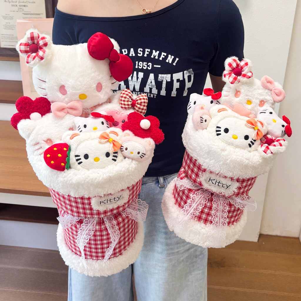 ตุ๊กตาช่อดอกไม้ ช่อดอกไม้ ตุ๊กตาการ์ตูน ตุ๊กตา Plush ของขวัญปีใหม่ วาเลนไทน์ รับปริญญา