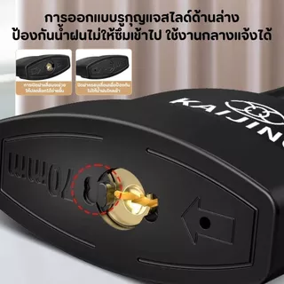 แม่กุญแจแบบสปริง ป้องกันโจร กันน้ำ-กันสนิม ขนาด 45/55/70 มม. คละสี