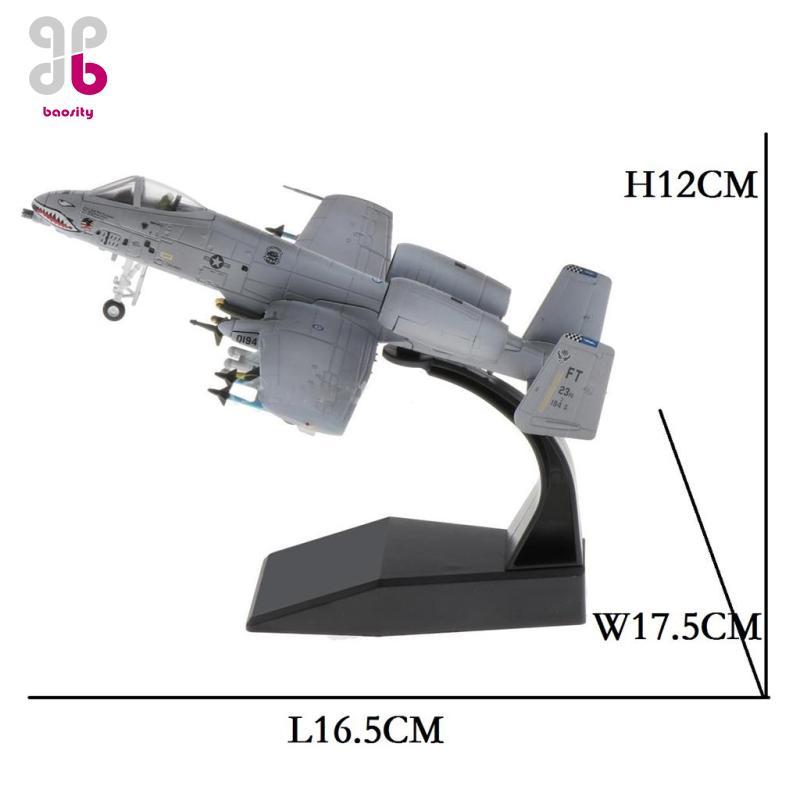 [Baosity] Scale A-10 เครื่องบินโจมตีเครื่องบิน Diecast Army Model เครื่องประดับเครื่องบิน