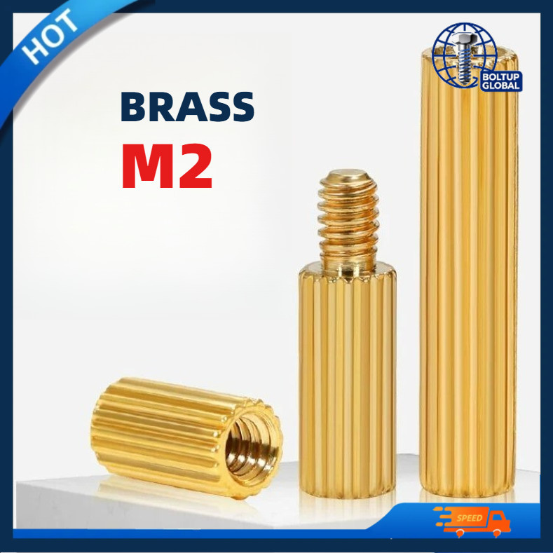 M2 double pass ทองแดงคอลัมน์รอบ knurled การตรวจสอบคอลัมน์สนับสนุนหัวเดียวทองแดงคอลัมน์กล้องรักษาความ