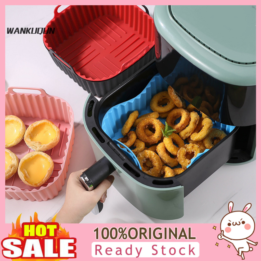 ซิลิโคน Air Fryer Liner สําหรับแม้ทําอาหาร Air Fryer ตะกร้านึ่งซิลิโคนตะกร้า Air Fryer ถาดสําหรับ 7q