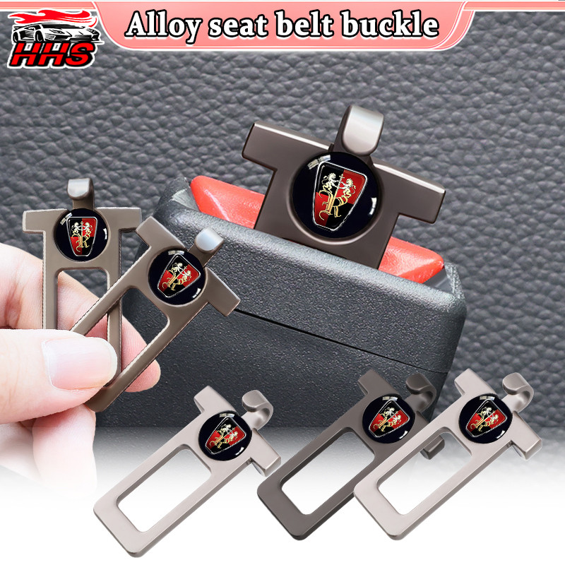 1/2pcs Roewe รถที่นั่งเข็มขัดหัวเข็มขัดสังกะสีวัสดุความปลอดภัยเข็มขัดนาฬิกาปลุก Silencer ใส่ Hook De