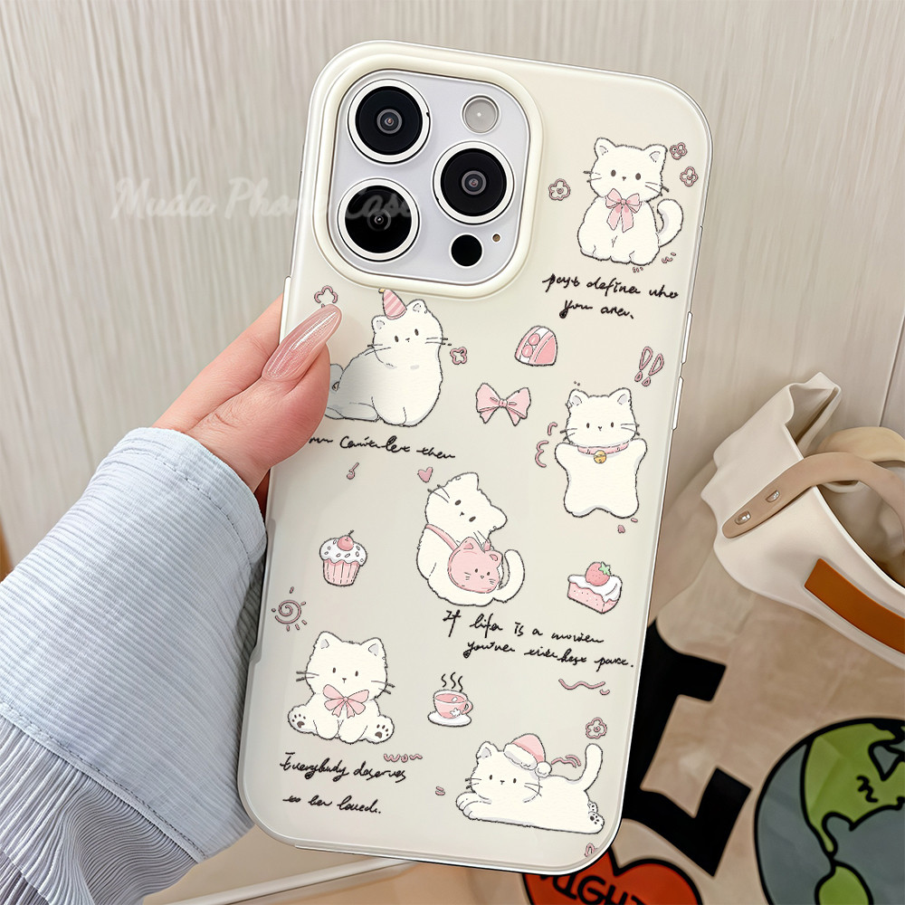 🌸Muda🌸สําหรับ IPHONE 17 16 11 12 13 14 15PRO MAX 7Plus XS/XR XSMax catty ส่งจากไทย เคสโทรศัพท์มือถือ