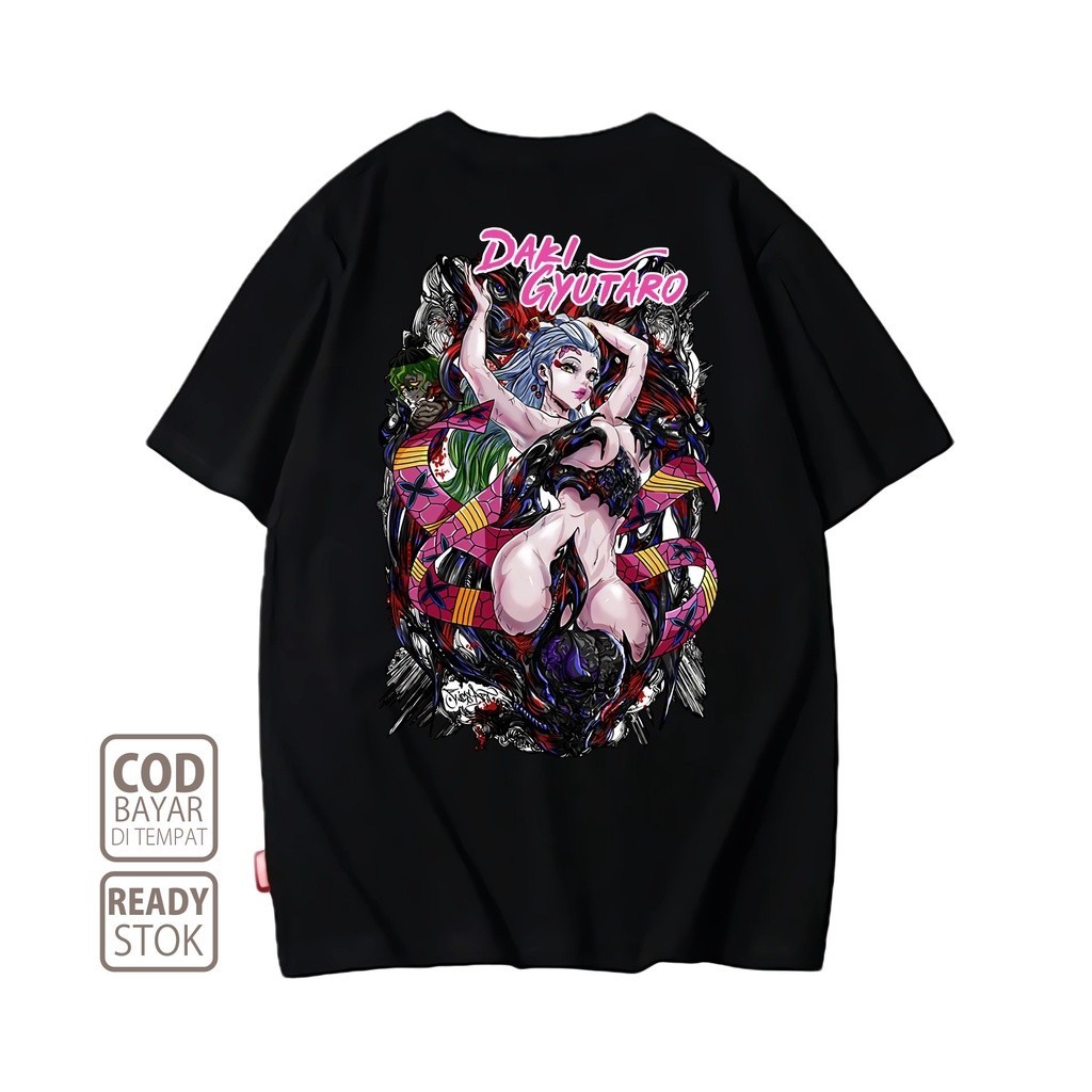 เสื้อยืดอนิเมะ DAKI / GYUTARO DEMON SLAYER เสื้อผ้าอะนิเมะญี่ปุ่นอะนิเมะมังงะเสื้อยืด