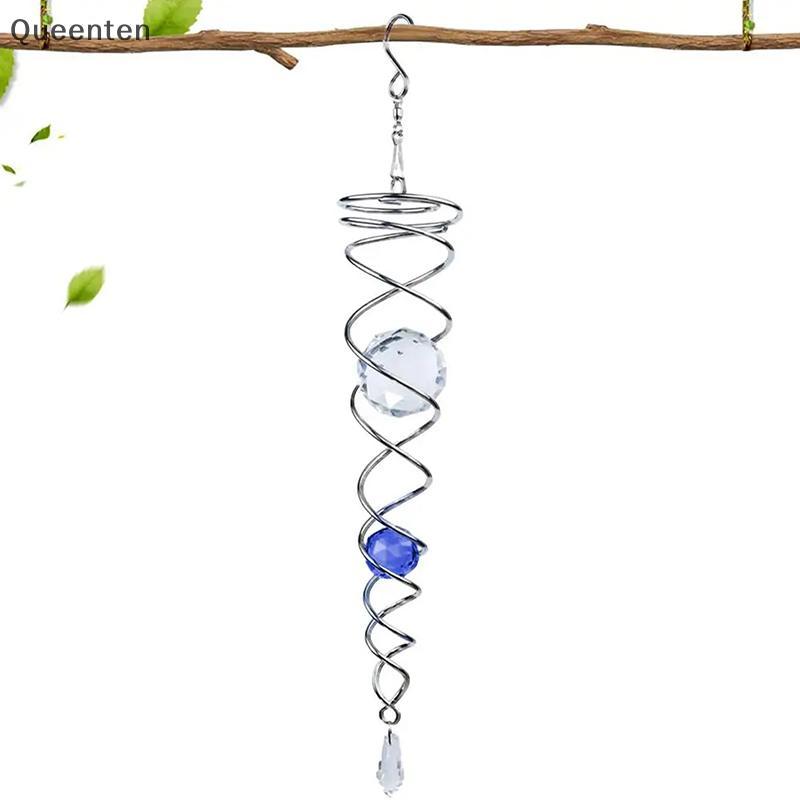 Queenten Sun Catcher Wind Spinner ตกแต่งเกลียวเกลียว WIND Spinner Gazing Ball เกลียวหาง Wind Spinner