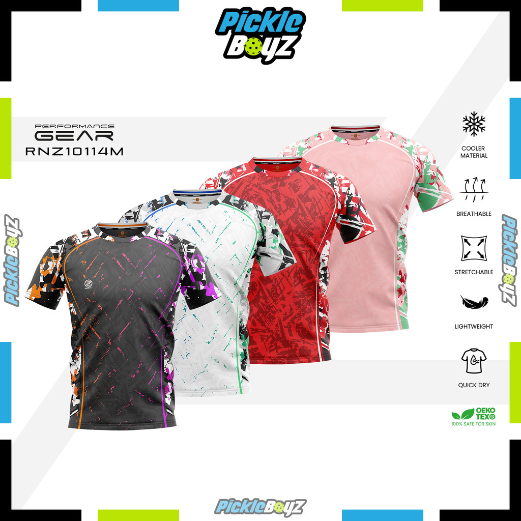 PROTECH RNZ10114M Badminton Pickleball Quick Dry Tournament Jersey XS-6XL