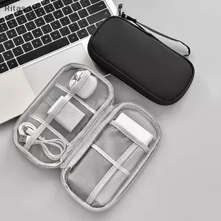Ritasday USB Cable Storage Bag Travel Portable Multi-Functional Storage Bag สําหรับเครื่องชาร์จและโทรศัพท์มือถือใหม่