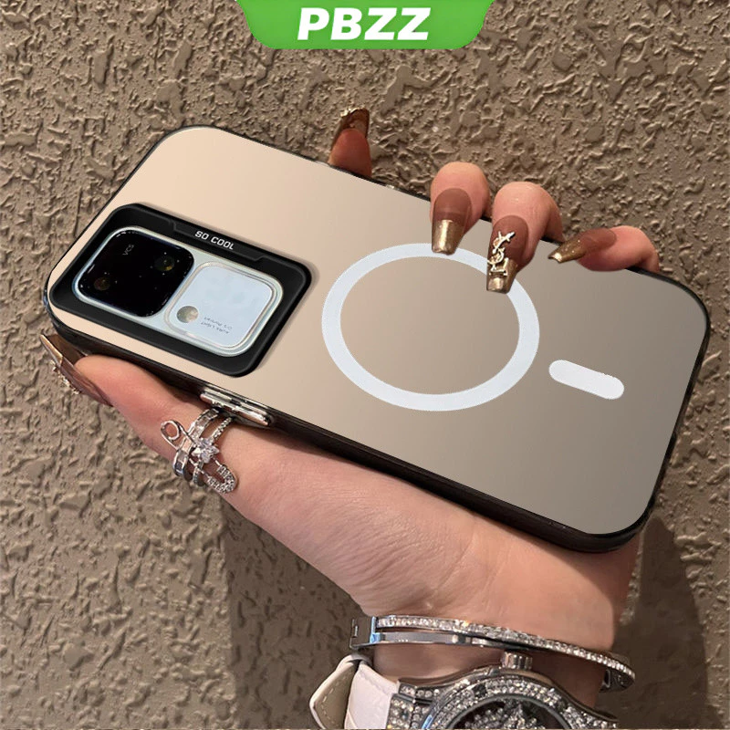 PBZZ FOR เคส สําหรับปลอก VIVO V30 PRO 5G 2024 VIVO V30 V30E 5G เคสโทรศัพท์เคสแข็ง TPU Protector Smooth กันกระแทกออกแบบใหม่ความงามไร้สายแม่เหล็กดูด CYBSWX01