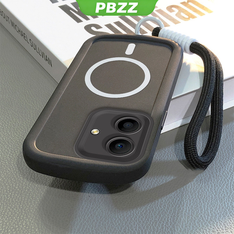 PBZZ สําหรับ OPPO a3x a3 a5 pro 5g a3 5g oppo a5i a5x a5 5g เคสโทรศัพท์ Softcase กันกระแทกการออกแบบใหม่ความงามไร้สายสิ่งที่แนบมาแม่เหล็กพร้อมเชือกเส้นเล็ก JTDTGSBS01