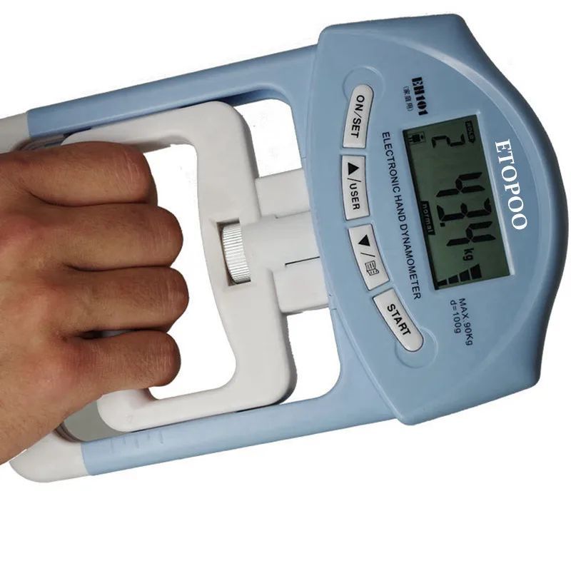 อิเล็กทรอนิกส์ Hand Dynamometer digitial Hand Grip Dynamometer Hand Grip Strength Meter Auto Capturi