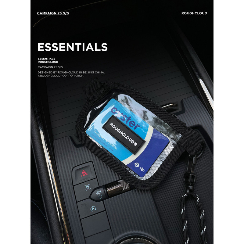 R ROUGWCLOUD โปร่งใส Visual Card Holder Work Permit Work Card Bus Campus Badge Pain Bag Halter Neck 