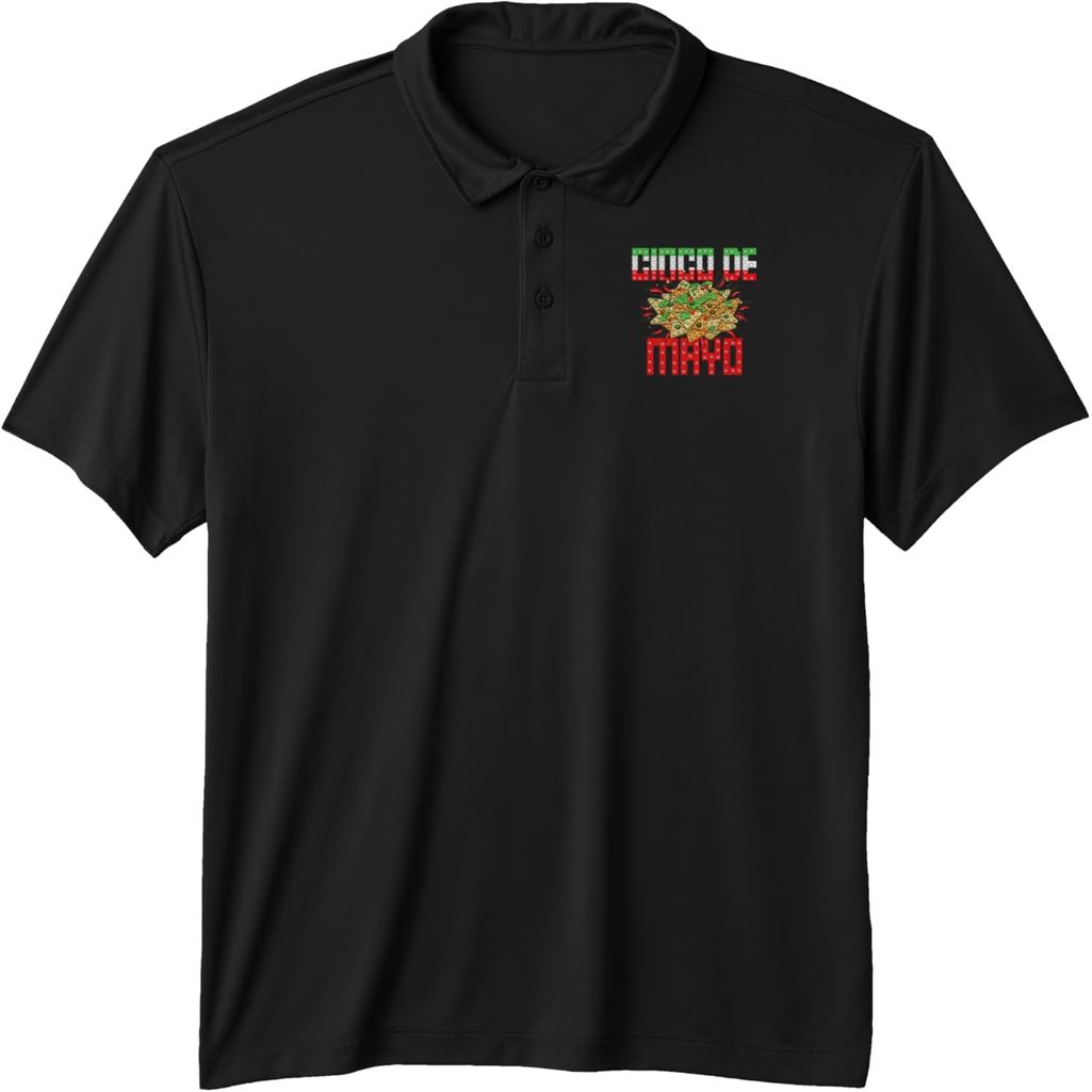 เสื้อโปโล Cinco De Mayo Mexican Nachos Mexican Kids Brick Builder Performance