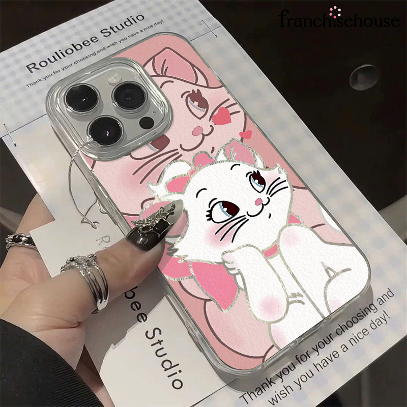 MaryiPhone 11 12 13 14 15 16 Pro X XR XS Max 7Plus 8Plus เคสขนโปร่งใส-GD