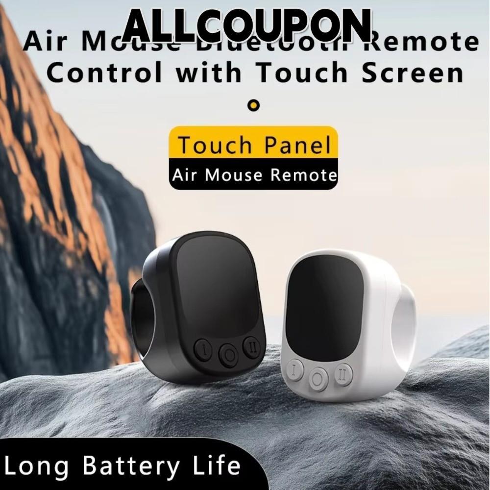 LAKAMLA Touchscreen Controller, Music Playback Control Continous Clicker Bluetooth Ring Remote, Auto