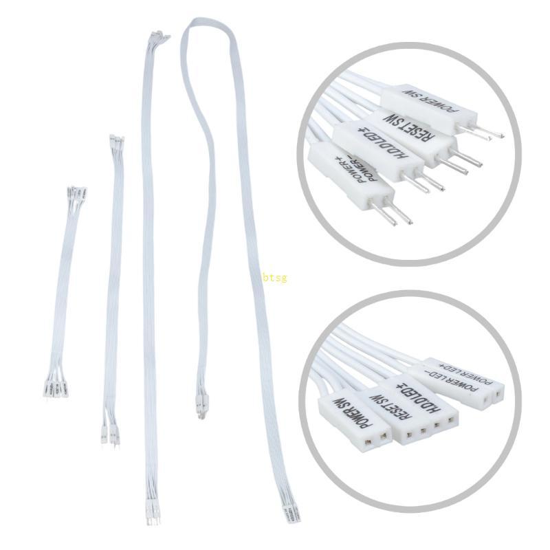 Btsg เมนบอร์ดคอมพิวเตอร์สวิตช์สําหรับขยายรีเซ็ตไฟ HDD LED PLED สายไฟ