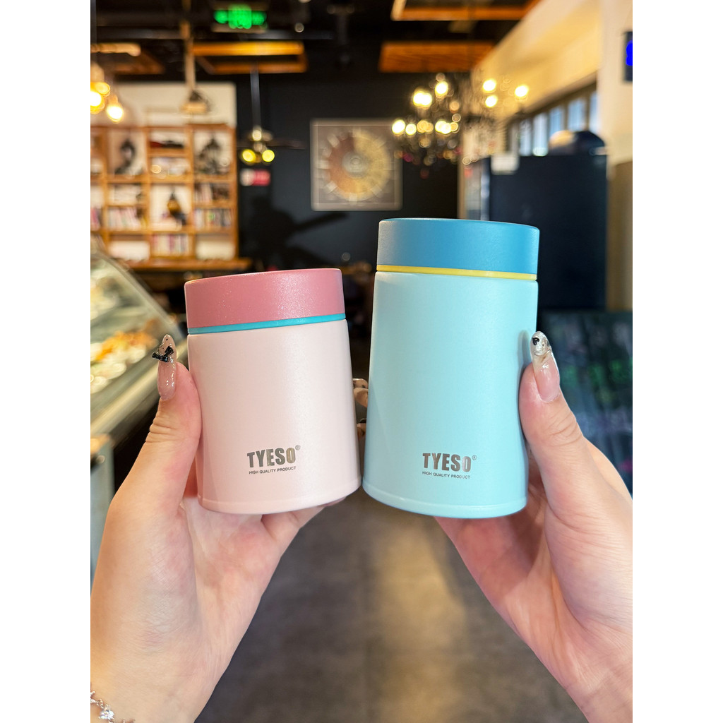 แก้วเก็บความเย็น แก้วกาแฟร้อน Tyeso tyeso ถ้วยเก็บความร้อนขนาดเล็กสุภาพสตรีมูลค่าสูง 2025 สไตล์ใหม่ 
