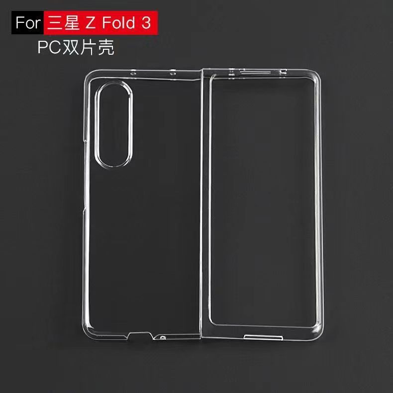 เหมาะสําหรับเคสโทรศัพท์ Samsung ZFold3 หน้าจอพับรวมทุกอย่าง Samsung ZFold3 โปร่งใสกันกระแทกเคสบางเฉี
